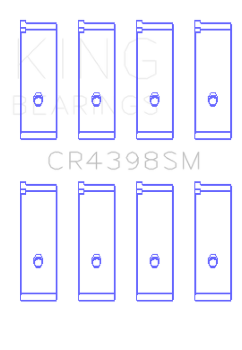 King Honda L13A4/L15A (Size 0.5) Connecting Rod Bearing Set Bearings King Engine Bearings   