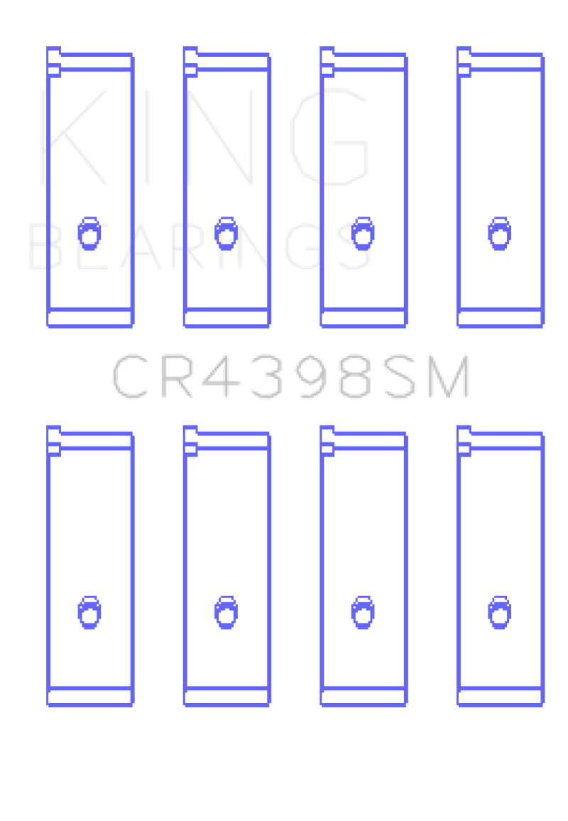 King Honda L13A4/L15A (Size 0.5) Connecting Rod Bearing Set Bearings King Engine Bearings   
