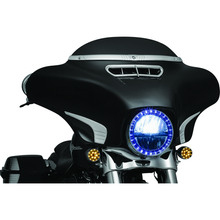 Load image into Gallery viewer, Kuryakyn Tri-Line Windshield Trim Chrome
