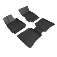 3D MAXpider 2007-2013 Mercedes-Benz S-Class W221 Kagu 1st & 2nd Row Floormats - Black | L1MB00601509
