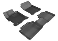 3D MAXpider 2013-2017 Honda Accord Sedan Kagu 1st & 2nd Row Floormats - Black | L1HD04801509