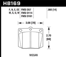 Load image into Gallery viewer, Hawk Nissan 810/240Z/260Z/280Z/620 / Toyota Corona/Cressida/Crown/PU DTC-70 Front Race Brake Pads Brake Pads - Racing Hawk Performance   
