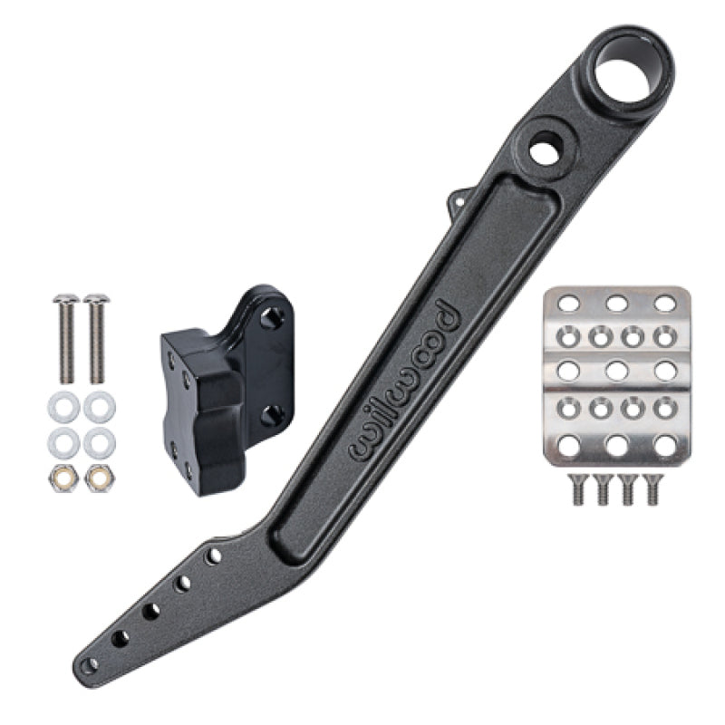 Wilwood Adjustable 5.5-6.25:1 Ratio Reverse Mount Pedal Replacement Kit - Black E-coat Wilwood