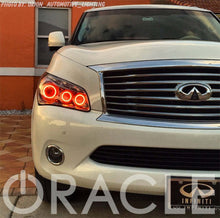 Load image into Gallery viewer, Oracle 11-13 Infiniti QX56 LED Headlight Halo Kit - Red
