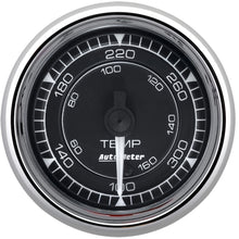 Load image into Gallery viewer, AutoMeter Chrono 2-1/16in 140-380 Degree Temperature Digital Stepper Motor Gauge - Chrome | 9740
