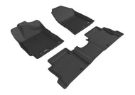 3D MAXpider 2017-2020 Hyundai Elantra Kagu 1st & 2nd Row Floormats - Black | L1HY07101509