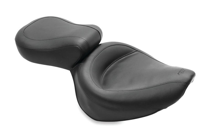 Mustang 87-04 Suzuki VS700/750/800 Intruder,S50 05-09 Std Vint Touring 2PC Seat w/Studs - Black Misc Powersports Mustang Motorcycle   