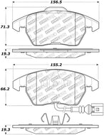 StopTech Street Select Brake Pads - Front | 305.11070