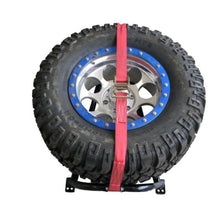 Load image into Gallery viewer, N-Fab Bed Mounted Rapid Tire Strap Universal - Gloss Black - Red Strap N-Fab
