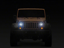 Load image into Gallery viewer, Raxiom 07-18 Jeep Wrangler JK 7-Inch V2 Dragon Eye LED Headlights- Black Housing- Clear Lens | J195064
