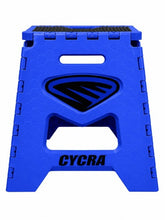 Load image into Gallery viewer, Cycra Fold Up Motostand Blue W/Decal
