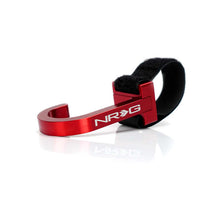 Load image into Gallery viewer, NRG Steering Wheel Hook CNC Aluminum w/ Laser Logo - Red | STR-100RD
