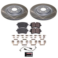Power Stop 15-21 Porsche Macan Rear Semi-Coated Rotor Kit Brake Kits - Performance Blank PowerStop   