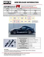 Load image into Gallery viewer, HKS Hipermax R DB42 Full Kit | 80310-AT003
