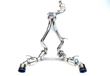Load image into Gallery viewer, Invidia 2019+ Toyota Supra Dual N1 w/ Valve Rolled Titanium Tip Cat-back Exhaust | HS19TSP4VGD1RT
