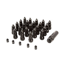 Load image into Gallery viewer, Rugged Ridge Bullet Lug Nut and Valve Stem Cap Kit Black 1/2-20 Rugged Ridge
