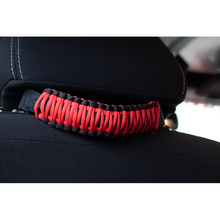 Load image into Gallery viewer, Fishbone Offroad Head Rest Paracord Grab Handles Red Fishbone Offroad
