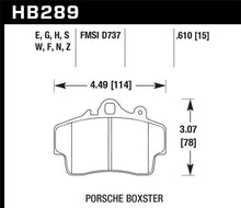 Load image into Gallery viewer, Hawk Porsche HPS Street Front Brake Pads Brake Pads - Performance Hawk Performance   

