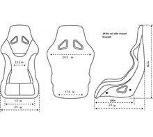 Load image into Gallery viewer, NRG FRP Bucket Seat Black - X Large | FRP-304BK-NRG
