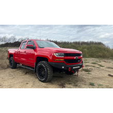 Load image into Gallery viewer, Fishbone Offroad 07-18 Chevrolet Silverado 1500/2500/3500 Double Cab Oval Side Steps -Black Textured Fishbone Offroad
