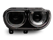 Load image into Gallery viewer, Raxiom 08-14 Dodge Challenger Halo Projctr Headlights w/Sequential Turn Signals-Blk Hsng(Clear Lens) Headlights Raxiom

