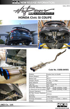 Load image into Gallery viewer, HKS Hi-Power Muffler for Civic SI Coupe (FC3) Catback HKS   

