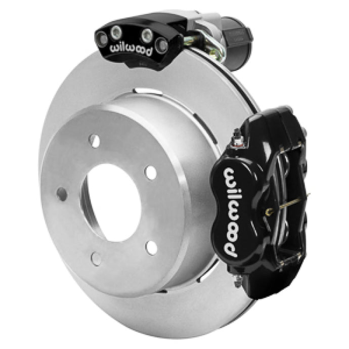 Wilwood 88-98 GM C1500 Rear Electronic Parking Brake Kit Black 12.19in Rotor 3.25in Offset Wilwood