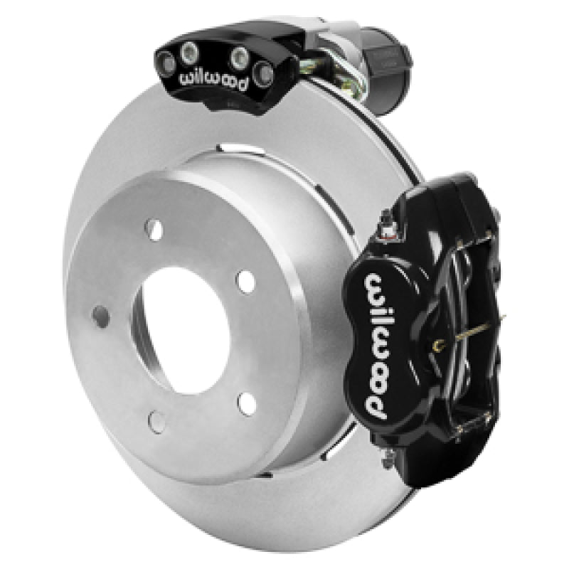 Wilwood 88-98 GM C1500 Rear Electronic Parking Brake Kit Black 12.19in Rotor 3.25in Offset Wilwood