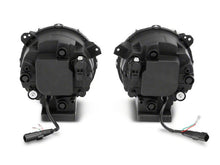 Load image into Gallery viewer, Raxiom 18-23 Jeep Wrangler JL Axial Series 9-In LED Angel Eye Headlights- Blk Housing (Clear Lens) Headlights Raxiom
