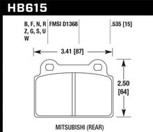 Load image into Gallery viewer, Hawk EVO X DTC-60 Race Rear Brake Pads Brake Pads - Racing Hawk Performance   
