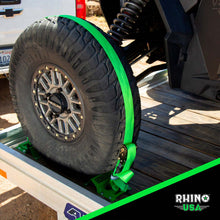 Load image into Gallery viewer, Rhino USA Utv Wheel Chock Tie-Down Kit (4-Wheel Kit) (Green) Cargo Tie-Downs Rhino USA
