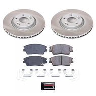 Power Stop 17-22 Kia Sportage Front Semi-Coated Rotor Kit Brake Kits - Performance Blank PowerStop   