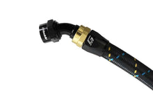 Load image into Gallery viewer, GReddy AN08 45 DEGREE HOSE END SWIVEL BLACK/GOLD ANODIZED | 12800845

