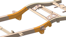 Load image into Gallery viewer, Rust Buster 1996-2002 Toyota 4Runner Mid-Rear Frame Repair Kit With C/A Mount - Right
