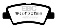 EBC 12+ Hyundai Azera 3.3 Ultimax2 Rear Brake Pads Brake Pads - OE EBC   