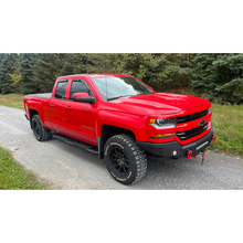 Load image into Gallery viewer, Fishbone Offroad 07-18 Chevrolet Silverado 1500/2500/3500 Double Cab Oval Side Steps -Black Textured Fishbone Offroad

