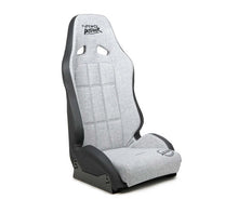Load image into Gallery viewer, NRG Defender Water Resistant Steel Frame Susp. Seat - Silver w/Black Trim/Defender Logo/Side Bracket | DF-100SL-S
