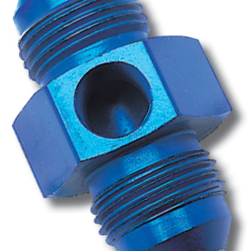 Russell Performance -8 AN Flare to 3/8in Pipe Pressure Adapter (Blue)
