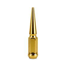 Load image into Gallery viewer, Mishimoto Mishimoto Steel Spiked Lug Nuts M14 x 1.5 32pc Set Gold Lug Nuts Mishimoto   
