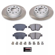 Power Stop 12-15 Volkswagen Passat Rear Semi-Coated Rotor Kit Brake Kits - Performance Blank PowerStop   