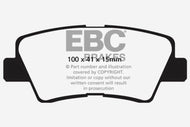 EBC 09-11 Hyundai Azera 3.3 Ultimax2 Rear Brake Pads Brake Pads - OE EBC   