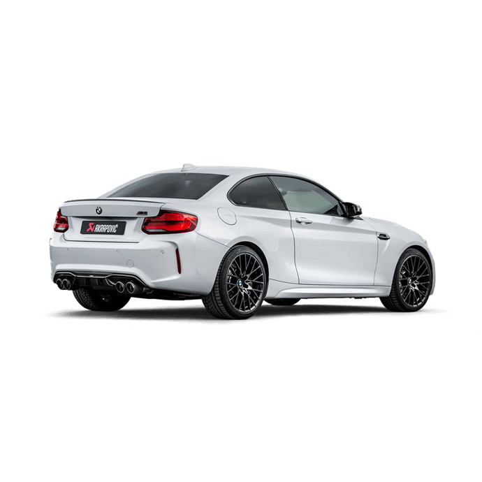 Akrapovic 2018+ BMW M2 Competition/M2 CS (F87N) Slip-On Line (Titanium) w/Carbon Fiber Tips Muffler Akrapovic   