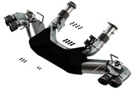 Borla 2020 Chevrolet Corvette C8 6.2L S-Type Exhaust System Dual Round Angle Cut Carbon Fiber Tips Catback Borla