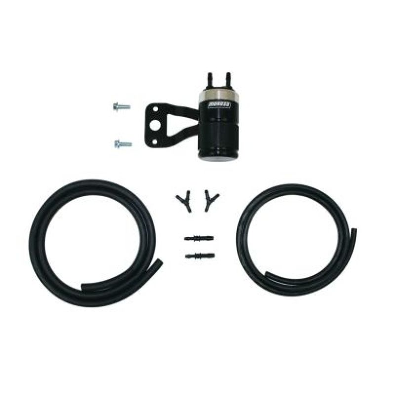 Moroso H-D Milwaukee 8/touring Models (w/Stock Air Cleaner) Air Oil Separator - Black & Polished Oil Separators Moroso