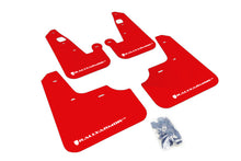 Load image into Gallery viewer, Rally Armor 07-17 Mitsubishi Lancer Red UR Mud Flap w/ White Logo Mud Flaps Rally Armor   
