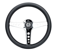 Load image into Gallery viewer, NRG Light Weight Gaming Steering Wheel - Driftz 350mm 3 Chrome Spokes Perforated Leather | ST-034CH-PR
