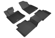3D MAXpider 2018-2020 Toyota Camry Kagu 1st & 2nd Row Floormats - Black Floor Mats - Rubber 3D MAXpider
