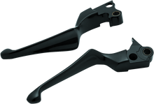 Load image into Gallery viewer, Kuryakyn Boss Blades Lever Set 96-Up Cable Gloss Black Misc Powersports Kuryakyn   
