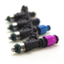 Load image into Gallery viewer, Injector Dynamics ID1050X Injectors - 60mm Length - 11mm Blue Top - 204 Lower Cushion (Set of 4)
