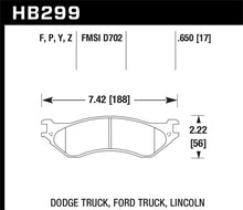 Load image into Gallery viewer, HawkDodge B1500 VanDurango/1500 Pickup/1500 Van / Ford / Lincoln LTS Street Front &amp; Rear Brake Pad Brake Pads - OE Hawk Performance   

